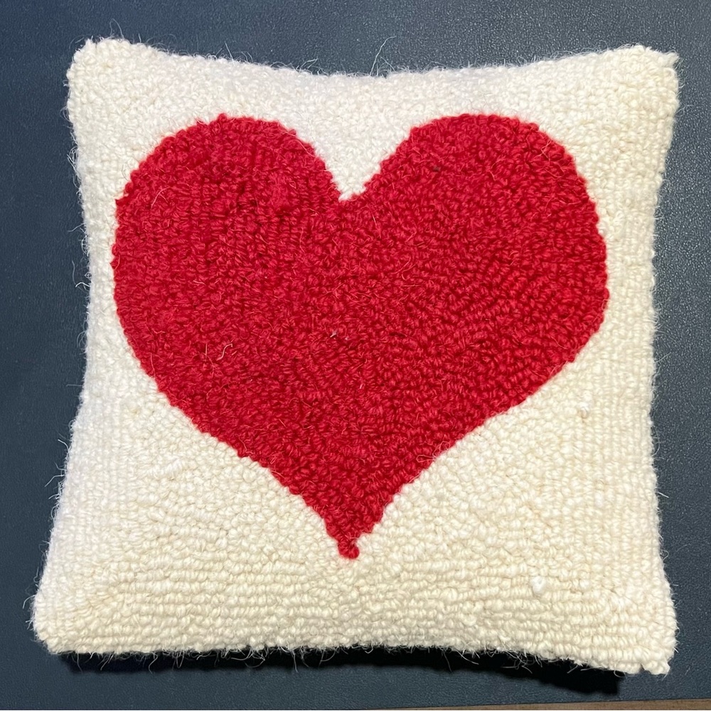 Heart pillow 10x10”
